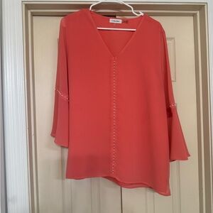 Calvin Klein Coral Women's Top